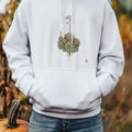 Sempervivum Botanical Art Hoodie | Vintage Succulent Illustration - accurate print preview