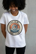 THIS IS MY RANGE THERAPY | Funny Archery T-Shirt - accurate print preview