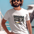 GROOM LEVEL UP COMPLETE TODAY | Funny Newlywed T-Shirt - accurate print preview