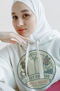 QUIET OUTSIDE WILD INSIDE | Cozy Tattoo Lover Hoodie - accurate print preview