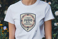 I TRAIN JUDO WITH PURPOSE | Funny Judo T-Shirt - accurate print preview