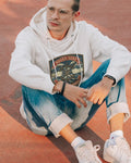 ROUGH SEAS STEADY HANDS | Cozy Hoodie for Boating Lovers - accurate print preview
