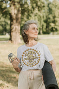 FLOWER GIRL SPREADING JOY TODAY | Charming Wedding T-Shirt - accurate print preview