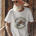 BORN TO RIDE MOTOCROSS | Fun Motocross T-Shirt - accurate print preview