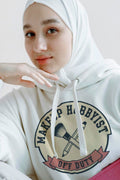 MAKEUP HOBBYIST OFF DUTY | Comfy Hoodie for Beauty Lovers - accurate print preview