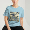 WHALES ARE MY FAVORITE WILDLIFE | T-Shirt for Whale Lovers - accurate print preview