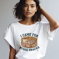 I CAME FOR HYGGE SNACKS | Cozy Scandinavian T-Shirt - accurate print preview