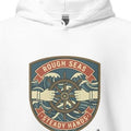 ROUGH SEAS STEADY HANDS | Cozy Hoodie for Boating Lovers - accurate print preview