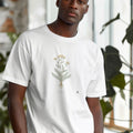 Yarrow Botanical Art T-Shirt | Embrace Nature's Beauty - accurate print preview