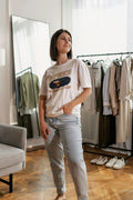SPEED QUIETS MY MIND | Cool Skiing T-shirt - accurate print preview