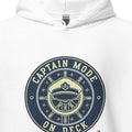 CAPTAIN MODE ON DECK | Fun Hoodie for Boating Lovers - accurate print preview