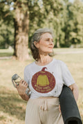 WITCHY VIBES WITH COZY HEART | Spooky Season T-shirt - accurate print preview
