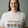 BUMP SET SPIKE REPEAT TODAY | Fun Volleyball T-Shirt - accurate print preview