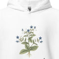 Borage Botanical Art Hoodie | Vintage Herb Illustration - accurate print preview
