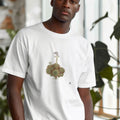 Sempervivum Botanical Art T-Shirt | Vintage Elegance in Nature - accurate print preview