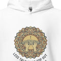 LESS TALK MORE TOP OUT | Funny Rock Climbing Hoodie - accurate print preview