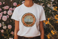 MY BACKYARD IS THE WORLD | Adventure Travel T-Shirt - accurate print preview