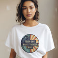 TOUGH DAYS MAKE STRONGER WINS | Motivational T-Shirt - accurate print preview