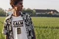 TODAY I CHOOSE CALM FEEDBACK | Funny Performance Review T-Shirt - accurate print preview