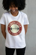 POWERLIFTER BUILT FOR HEAVY DAYS | Durable Powerlifting T-Shirt - accurate print preview