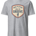 BASS PLAYERS HOLD THE GROOVE | Fun Bass Guitar T-Shirt - accurate print preview