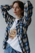 JAZZ SOUL RUNS THROUGH ME | Cool Saxophone T-shirt - accurate print preview