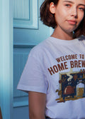 WELCOME TO MY HOME BREWHOUSE | Craft Brewing T-Shirt - accurate print preview