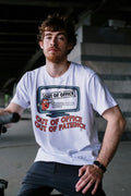 OUT OF OFFICE OUT OF PATIENCE | Funny T-Shirt for Office Escapees - accurate print preview