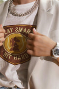 PLAY SMART HIT HARD | Funny Tennis T-Shirt - accurate print preview