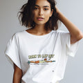 BORN TO LAY OUT | Funny Ultimate Frisbee T-Shirt - accurate print preview