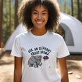 ASK AN ELEPHANT ABOUT DRAMA | Funny Elephant Wisdom T-Shirt - accurate print preview