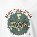 BONE COLLECTOR BY NIGHT | Funny Skeleton Humor T-Shirt - accurate print preview