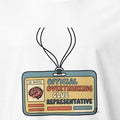 OFFICIAL OVERTHINKING CLUB REPRESENTATIVE | Funny Overthinking T-shirt - accurate print preview
