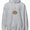 Sempervivum Botanical Art Hoodie | Vintage Succulent Illustration - accurate print preview