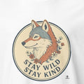 STAY WILD STAY KIND | Wolf Spirit T-Shirt - accurate print preview