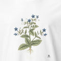Borage Botanical Art T-Shirt | Vintage Herb Illustration - accurate print preview