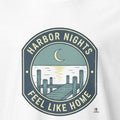 HARBOR NIGHTS FEEL LIKE HOME | Cozy Boating T-Shirt - accurate print preview