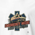 EMERGENCY MEDIC BUILT FOR ACTION | Fun Paramedic T-Shirt - accurate print preview