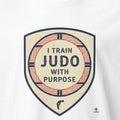 I TRAIN JUDO WITH PURPOSE | Funny Judo T-Shirt - accurate print preview