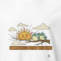 SUNRISE FEELS BETTER WITH BIRDS | Bird Watching T-Shirt - accurate print preview