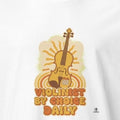 VIOLINIST BY CHOICE DAILY | Funny Violin T-Shirt - accurate print preview
