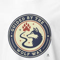 GUIDED BY THE WOLF WAY | Wild Animal Spirit T-Shirt - accurate print preview