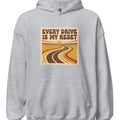 EVERY DRIVE IS MY RESET | Cozy Hoodie for Car Enthusiasts - accurate print preview