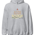 ICE ON STREETS FIRE IN HEARTS | Cozy Scandinavian Hoodie - accurate print preview