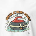 CURLER AT HEART ALWAYS | Funny Curling T-Shirt - accurate print preview