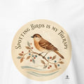 SPOTTING BIRDS IS MY THERAPY | Funny Bird Watching T-Shirt - accurate print preview