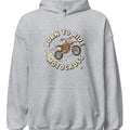 BORN TO RIDE MOTOCROSS | Cozy Hoodie for Riders - accurate print preview