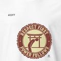RESPECT FIRST POWER FOLLOWS | Karate Enthusiast T-Shirt - accurate print preview