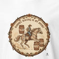 BARREL RACING IS MY SPORT | Funny Barrel Racer T-shirt - accurate print preview