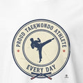Taekwondo Athlete Pride Design for Training Days, Martial Arts Practice, and Dojang Life - accurate print preview